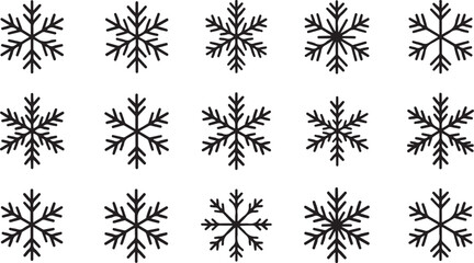 Snowflake silhouettes