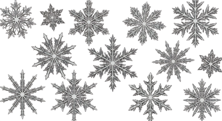 seamless pattern with snowflakes