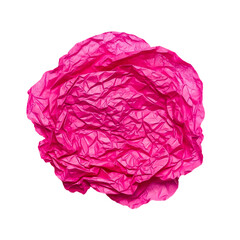 Obraz premium Pink crumpled paper texture background for design element