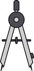 Drawing compass geometry tool precision measurement tool vector