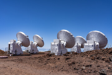 The Submillimeter Array (SMA) consists of eight 6-meter diameter radio telescopes arranged as an...