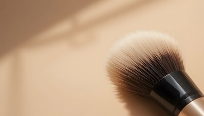 Makeup brush with fine bristles.