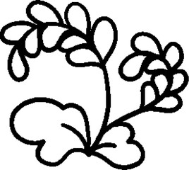 Hand-drawn aconite flower illustrations in black and white. Perfect for botanical clipart, vintage floral design, tattoo flash, logo elements, and digital scrapbooking. Each flower is unique, featurin