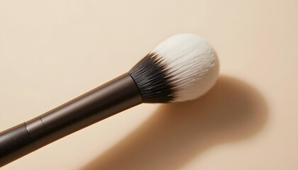 Makeup brush with fine bristles.
