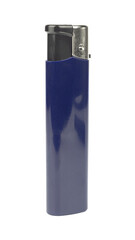 plastic lighter, round shape, isolated from the background