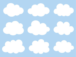 シンプルで可愛い雲型のフレーム