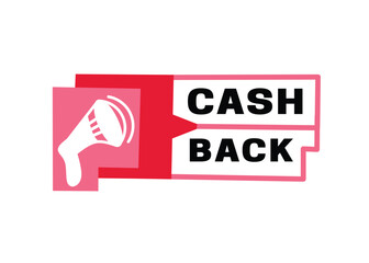 Vector modern symbol, cash back illustration design. Banner art template for business, web.