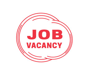 Job vacancy banner for marketing illustration design use for graphic or web Vector badge.