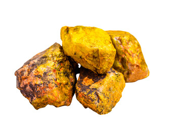 uranium, a mineral used in nuclear research in the United States and Iran. Precious and radioactive mineral. Radiation concept.