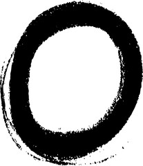hand drawn doodle circle outline sketch ink symbol