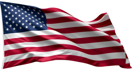 Rippling American Flag Against Black Background Keywords: USA, flag, united states, america