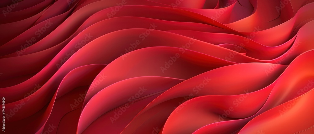 Canvas Prints abstract red background ripple layer.