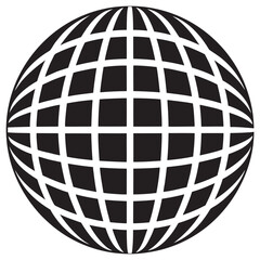 Globe with grid lines, a representation of earth