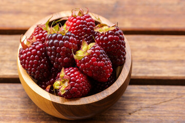Fresh Ripe Blackberries Close Up with Natural Texture