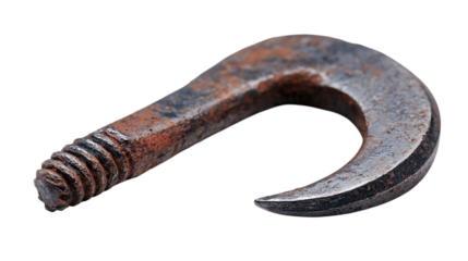 Oldy rusty iron hook