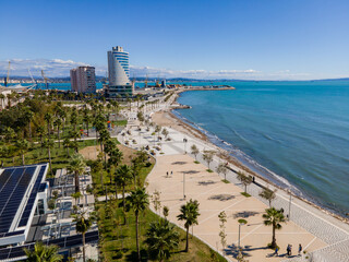 View of the Durres promenade near sea © Evgeniya