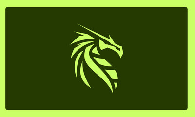 Dragon Silhouette Logo Design