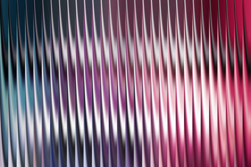 Abstract background with vertical metallic wavy lines and pink hues