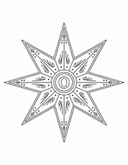 Star hand drawing illustration