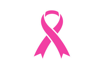 Pink ribbon cancer awareness element