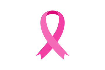 Pink ribbon cancer awareness element