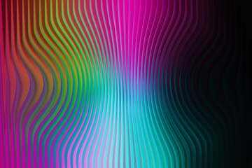 Abstract background with vertical lines and vibrant color gradient