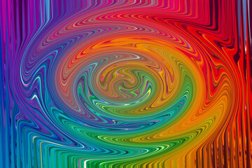 Vibrant rainbow swirl pattern with a psychedelic, abstract, and colorful effect