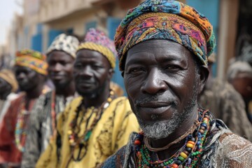 Obraz premium Colorful Art and Cultural Expression from Senegal