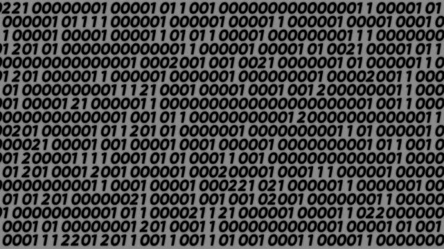 Digital data stream binary code sequence abstract technological background seamless loop