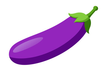 

Purple Eggplant Rendering Realistic Renben Vegetable Illustration for Creative Design Projects