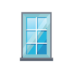 Obraz premium Simple frosted window art isolated on for design projects