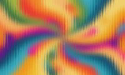 Swirling rainbow gradient with vertical ribbed texture