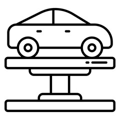 Premium download icon of car lifter 