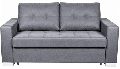 Gray Sofa Bed, Modern Design, Button Tufted, Comfortable Seating