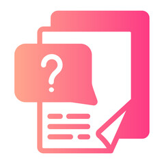 questionnaire gradient icon