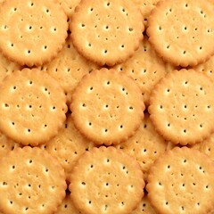 Baked crackers close-up
