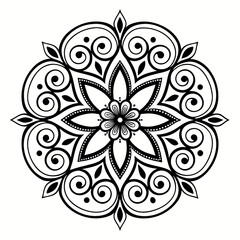 Fototapeta premium Vector floral ornament