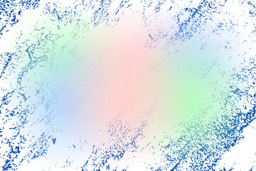 Abstract grunge background with colorful texture isolated on transparent background