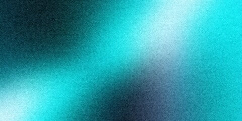 Vibrant turquoise gradient background with dark shadows creating abstract light effect and grainy texture