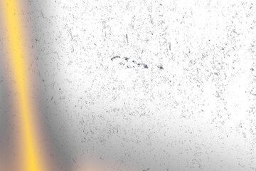 Grunge texture background with yellow light effect and vintage look isolated on transparent background