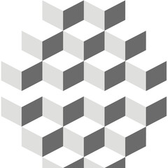 Obraz premium Modern geometric pattern of stacked cubes creates a sophisticated illusion of depth and dimension for design projects