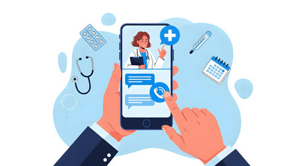 Online Doctor Consultation via Smartphone telemedicine