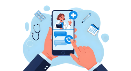 Online Doctor Consultation via Smartphone telemedicine