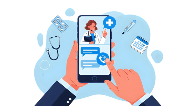 Online Doctor Consultation via Smartphone telemedicine