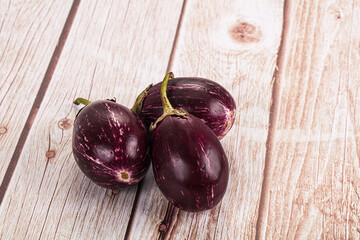 Small round asian eggplant for cooking