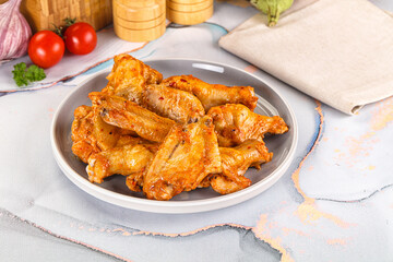 Grilled spicy chili chicken wings
