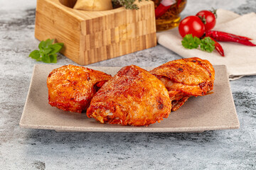 Baked marinated crispy chicken tighs