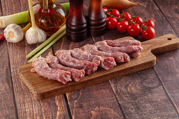 Raw chicken neck for cooking