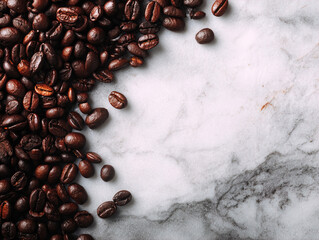 Fresh roasted coffee beans &mdash; caffeine energy concept