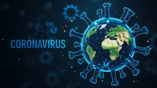 Coronavirus Pandemic Global Outbreak Health Crisis Worldwide Spread - Powered by Adobe